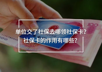 單位交了社保去哪領(lǐng)社?？?？社?？ǖ淖饔糜心男?？