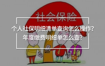 個(gè)人社保明細(xì)清單查詢?cè)趺床僮?？年度繳費(fèi)明細(xì)單怎么查？