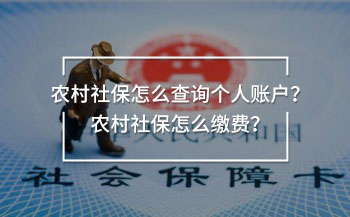 農(nóng)村社保怎么查詢個(gè)人賬戶？農(nóng)村社保怎么繳費(fèi)？