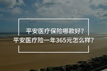 平安醫(yī)療險(xiǎn)一年365元 