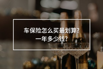 車保險(xiǎn)怎么買最劃算