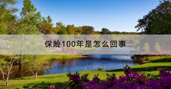 保險(xiǎn)100年是怎么回事？購買順序是什么？
