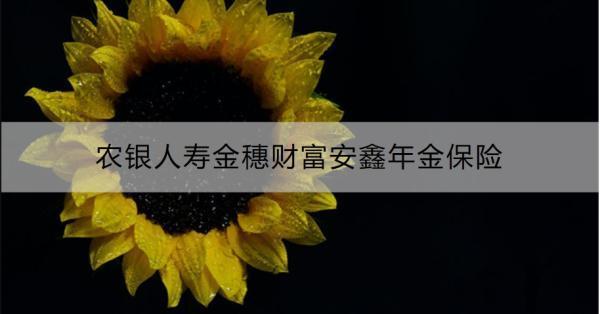 農(nóng)銀人壽金穗財富安鑫年金保險怎樣？產(chǎn)品保障+亮點