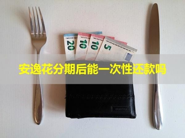 安逸花分期后能一次性還款嗎？詳細(xì)說明