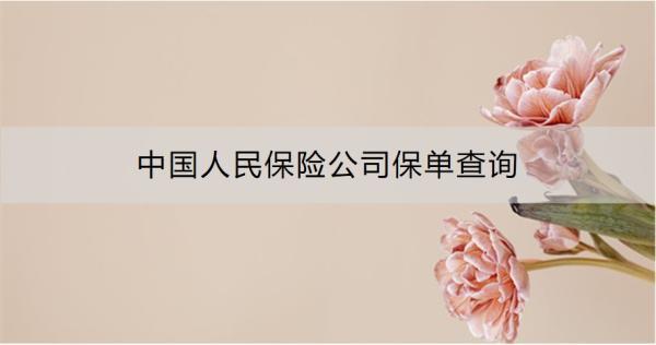 中國人民保險(xiǎn)公司保單查詢方式有哪些？查詢需要注意什么？