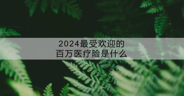 2024最受歡迎的百萬醫(yī)療險(xiǎn)是什么？百萬醫(yī)療險(xiǎn)有必要買嗎？