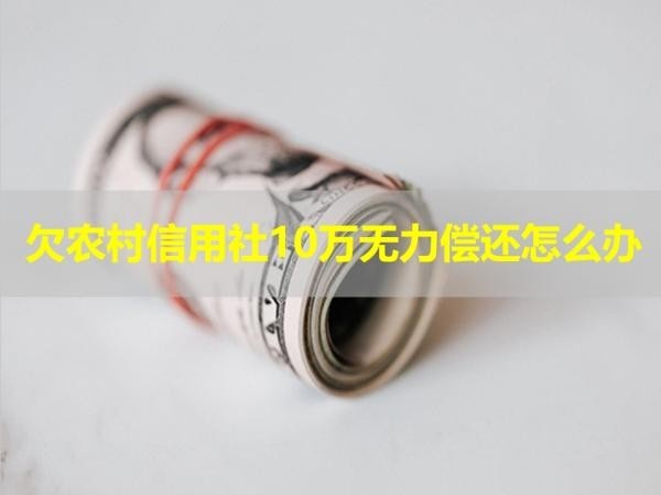 欠農(nóng)村信用社10萬無力償還怎么辦？詳細(xì)說明