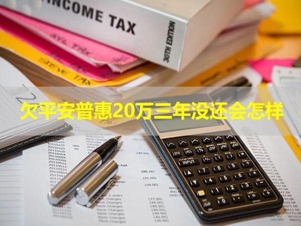 欠平安普惠20萬三年沒還會怎樣？詳情解析