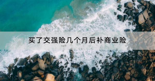 買了交強險幾個月后補商業(yè)險？在哪里買？