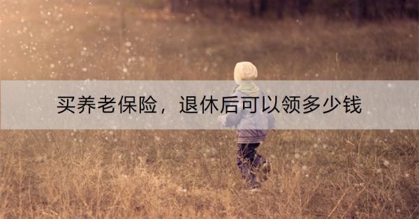 買養(yǎng)老保險，退休后可以領多少錢？從城鄉(xiāng)居民養(yǎng)老保險、城鎮(zhèn)職工養(yǎng)老保險來看