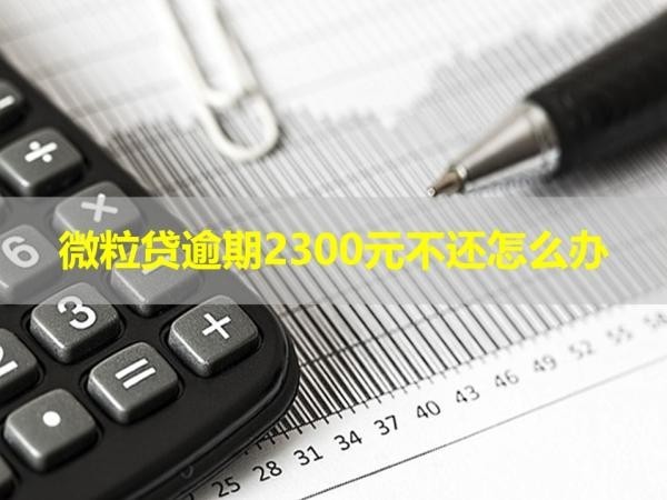 微粒貸逾期2300元不還怎么辦？處理方法！