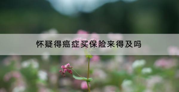 懷疑得癌癥買保險(xiǎn)來得及嗎？買保險(xiǎn)有哪些渠道？