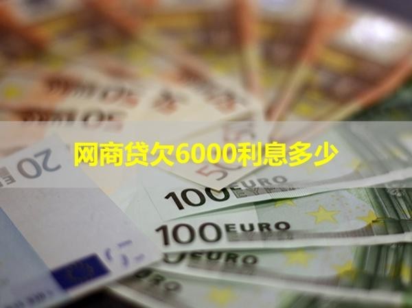 網(wǎng)商貸欠6000利息多少？詳情解析