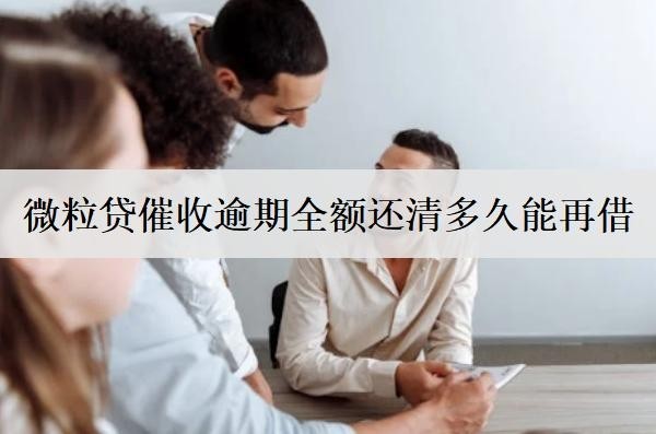 微粒貸催收逾期全額還清多久能再借？被關(guān)閉了怎么回事？