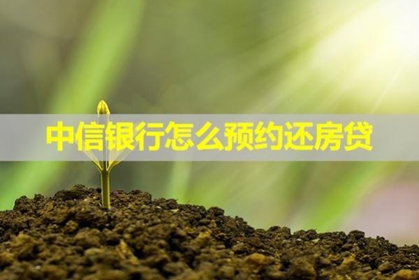 中信銀行怎么預(yù)約還房貸？詳細流程