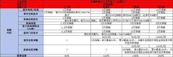 安誠玲瓏少兒學(xué)平險多少錢？提供什么保障？
