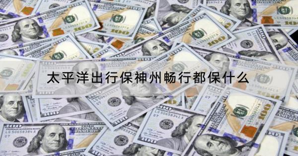 太平洋出行保神州暢行都保什么？怎么樣？