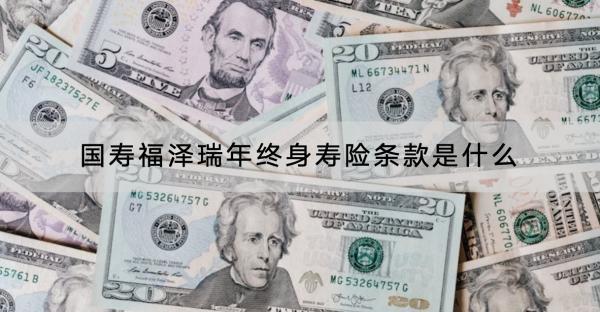 國壽福澤瑞年終身壽險(xiǎn)條款是什么？收益怎樣？