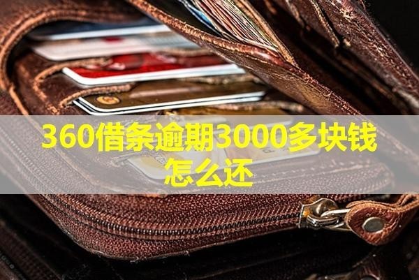 360借條逾期3000多塊錢怎么還？具體分析