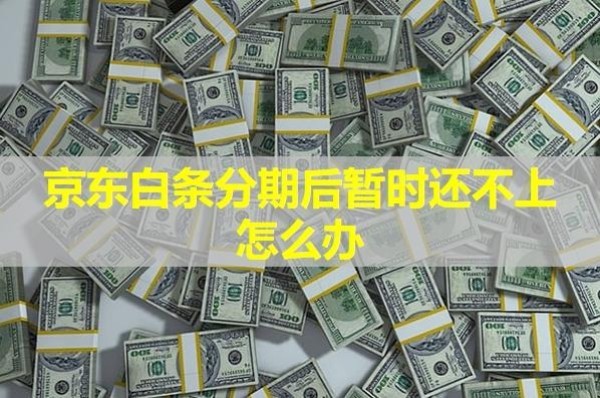 京東白條分期后暫時還不上怎么辦？具體分析