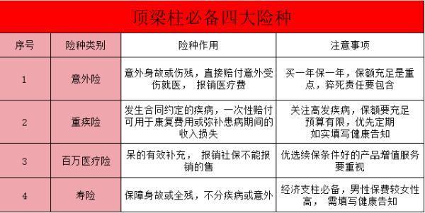 家庭保險的合理配置，誰更需要保障呢！