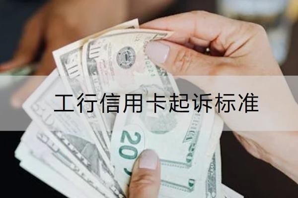 工行信用卡起訴標(biāo)準(zhǔn)