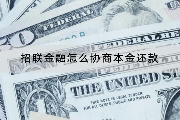 招聯(lián)金融怎么協(xié)商本金還款？協(xié)商流程分享