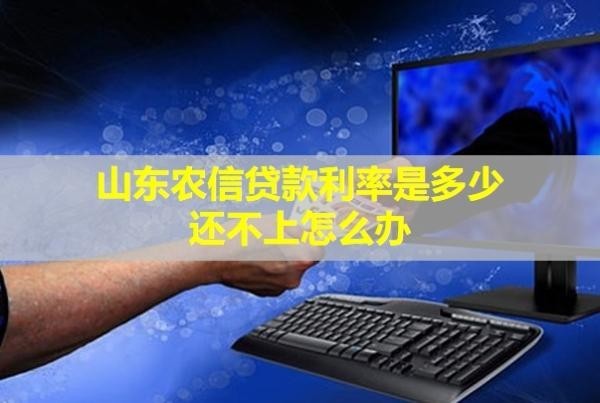 山東農(nóng)信貸款利率是多少？還不上怎么辦？