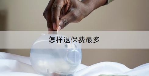 怎樣退保費(fèi)最多？退保流程是什么？