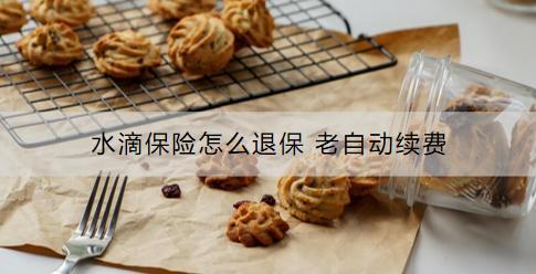 水滴保險(xiǎn)怎么退保？老自動(dòng)續(xù)費(fèi)怎么辦？