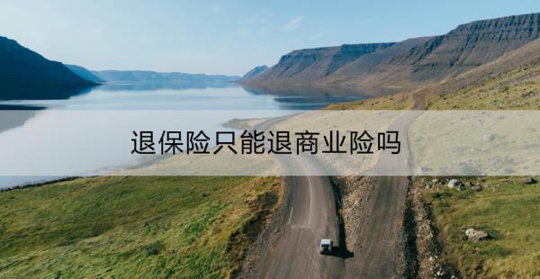 退保險只能退商業(yè)險嗎？商業(yè)險怎么退？