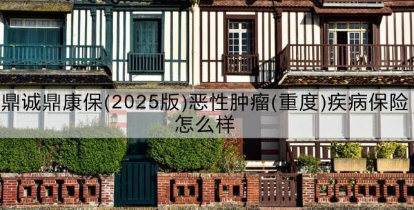 鼎誠(chéng)鼎康保(2025版)惡性腫瘤(重度)疾病保險(xiǎn)怎么樣？一文詳解！