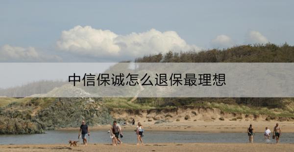 中信保誠怎么退保最理想？中信保誠退保怎么操作？