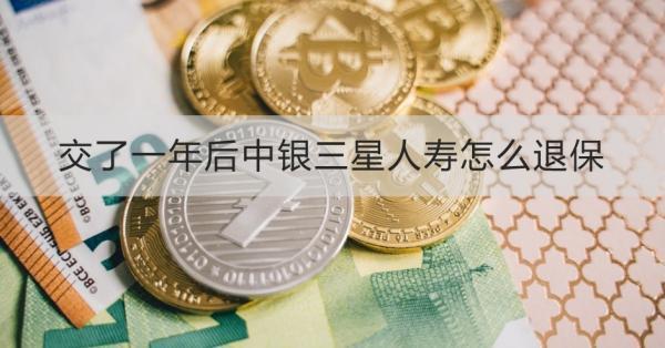 交了一年后中銀三星人壽怎么退保
