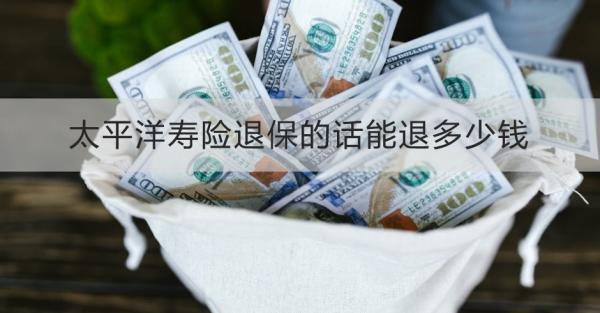 太平洋壽險退保的話能退多少錢