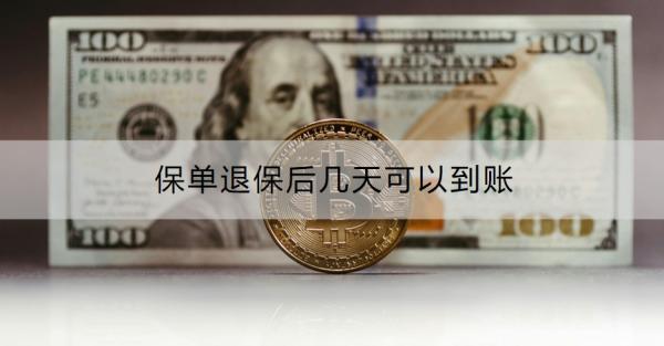 保單退保后幾天可以到賬？退保需要注意什么？