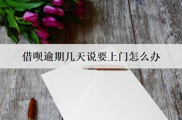 借唄逾期幾天說要上門怎么辦？按這個(gè)方案辦