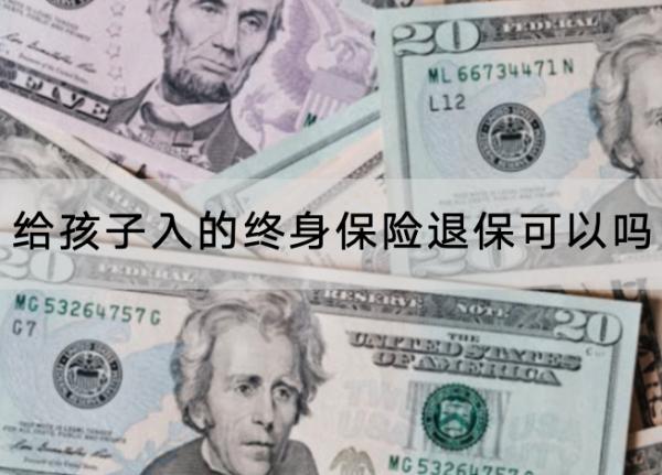 給孩子入的終身保險退保可以嗎