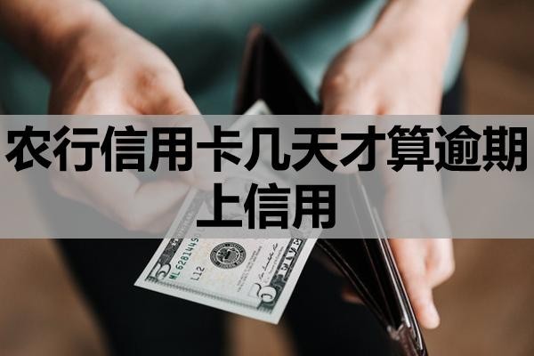 農(nóng)行信用卡幾天才算逾期上信用？
