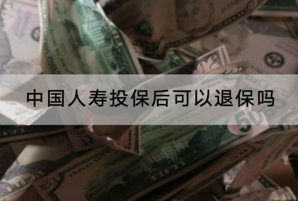 中國人壽投保后可以退保嗎
