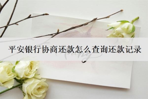 平安銀行協(xié)商還款怎么查詢還款記錄？怎樣和平安銀行協(xié)商還款？