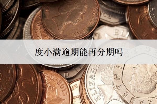 度小滿逾期能再分期嗎